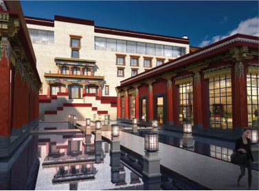 日喀則希爾頓酒店整體建筑設(shè)計