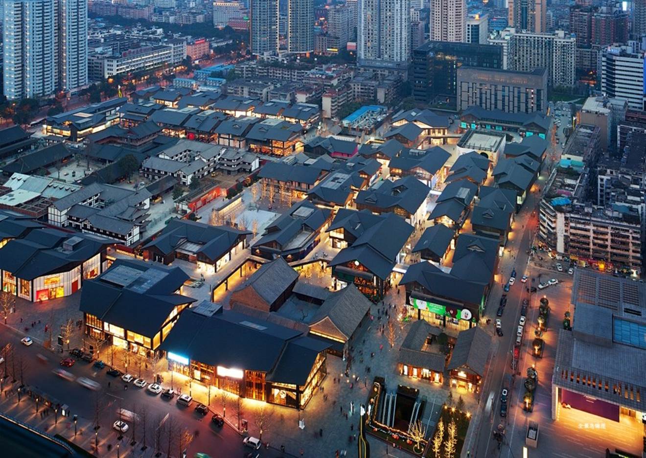 成都太古里項目 背靠大慈寺歷史街區(qū)景觀建筑設(shè)計