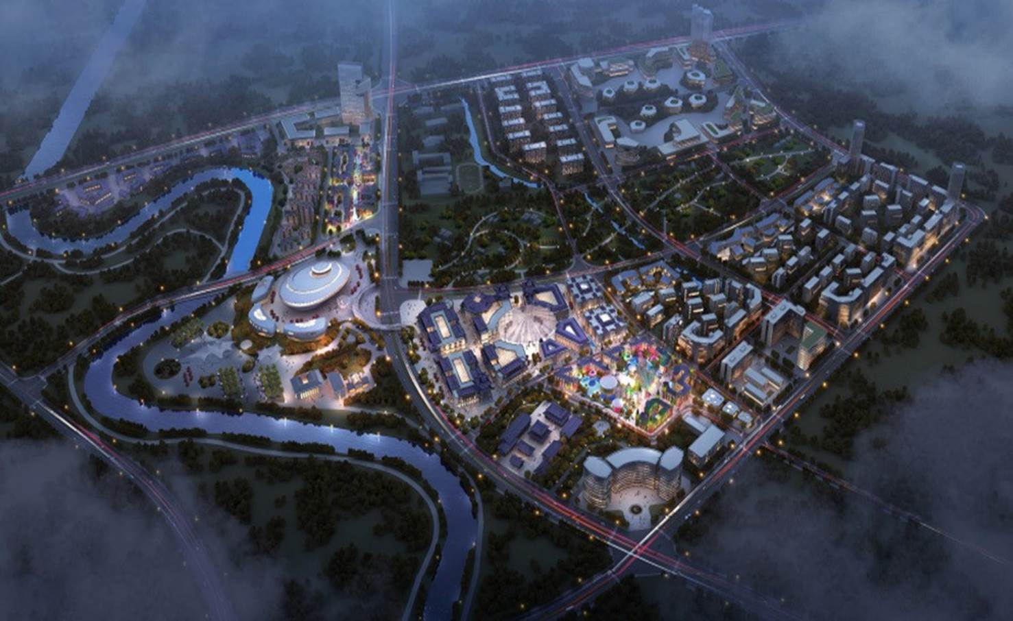 成都溫江花月夜  星光影視產(chǎn)業(yè)文旅地產(chǎn)景觀設(shè)計(jì)