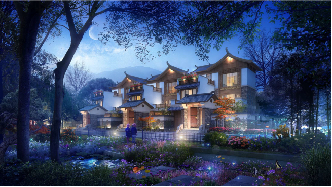 貴山秀水憶鄉(xiāng)愁景觀設計